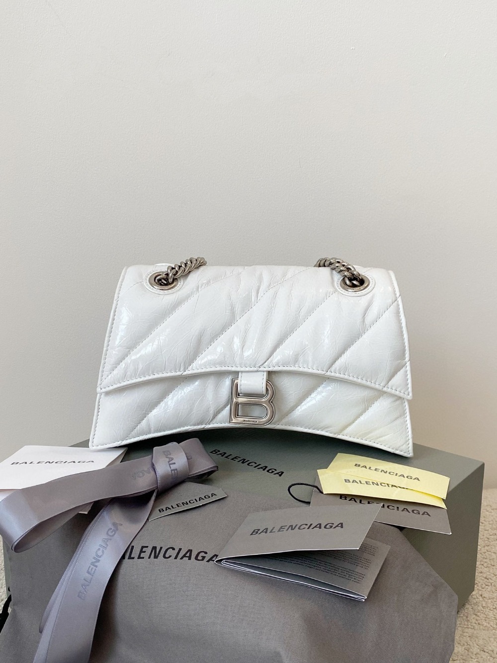 발렌시아가 Balenciaga CRUSH 스몰 체인백