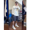 발렌시아가 폴리티칼 캠페인 웨이브 로고 쇼츠 반바지
